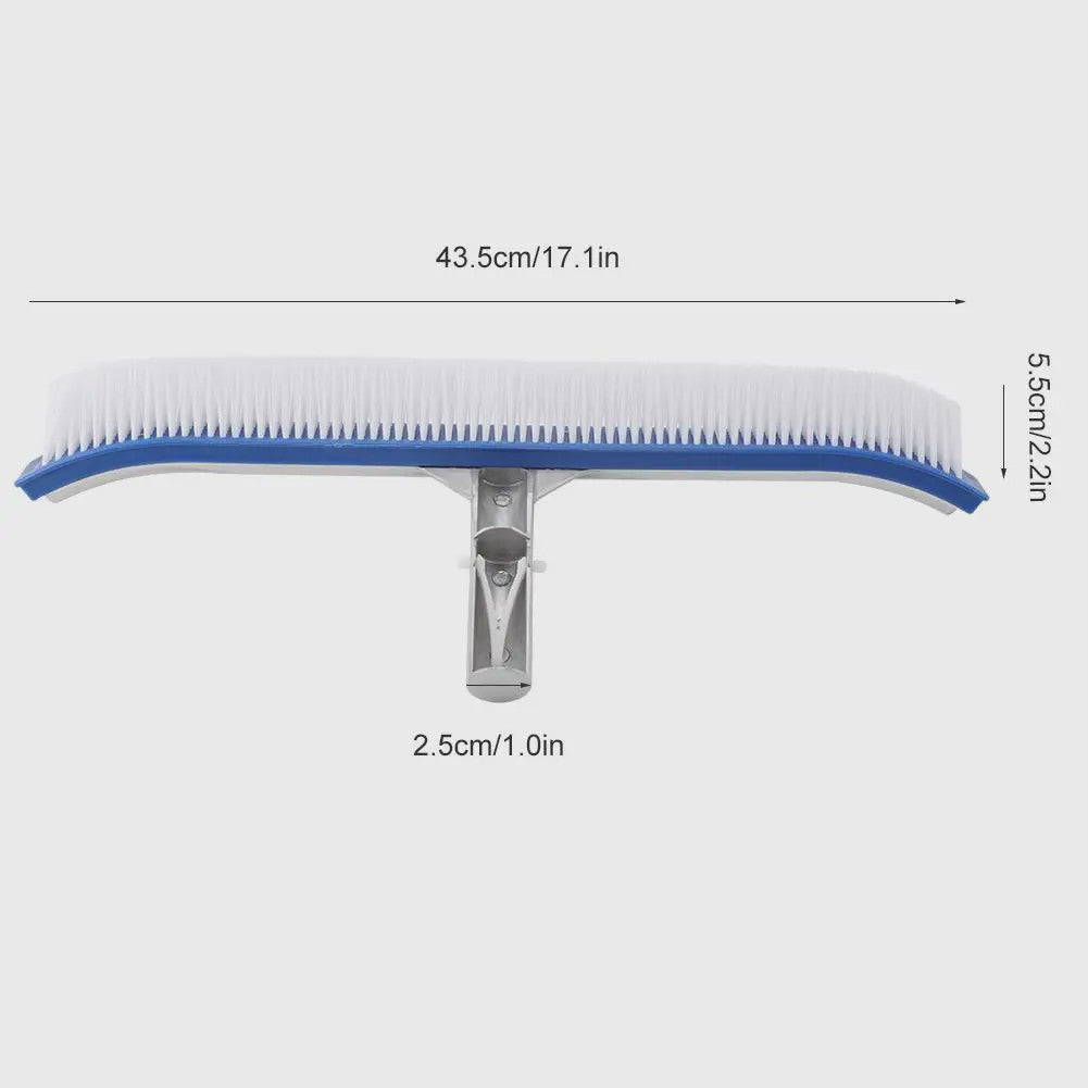 Heavy Duty Zwembadborstel 18 Inch - Nylon & RVS - Voor Tegels, Muren en Vloer