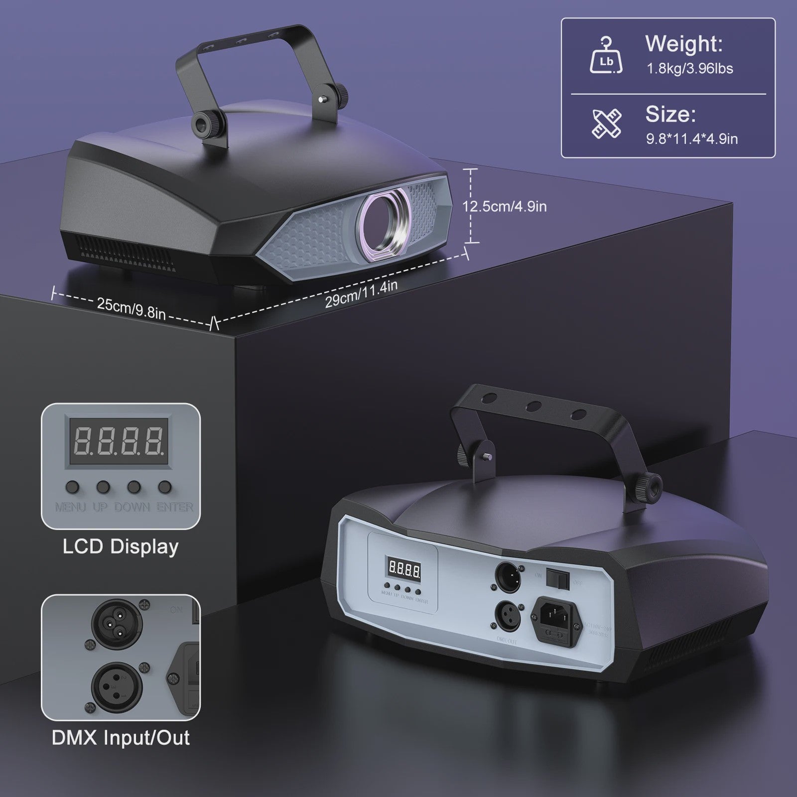 100W 3D Laser Show Projector - RGB DJ Disco Party Licht met DMX & App Controle