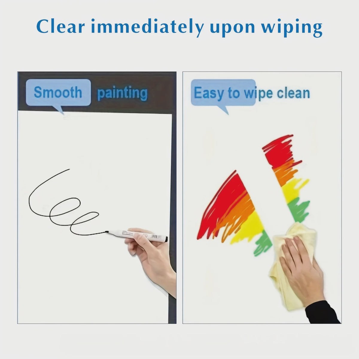 Zelfklevende Magnetische Whiteboard Sticker - Uitwisbaar & Flexibel voor Kantoor en Klaslokaal