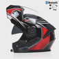 Modulaire Motorhelm Unisex met Dubbel Vizier & Bluetooth - DOT Gecertificeerd