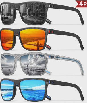 Designer Polarized Zonnebrillen Set voor Heren & Dames | UV400 Bescherming | Ideaal voor Buitenactiviteiten
