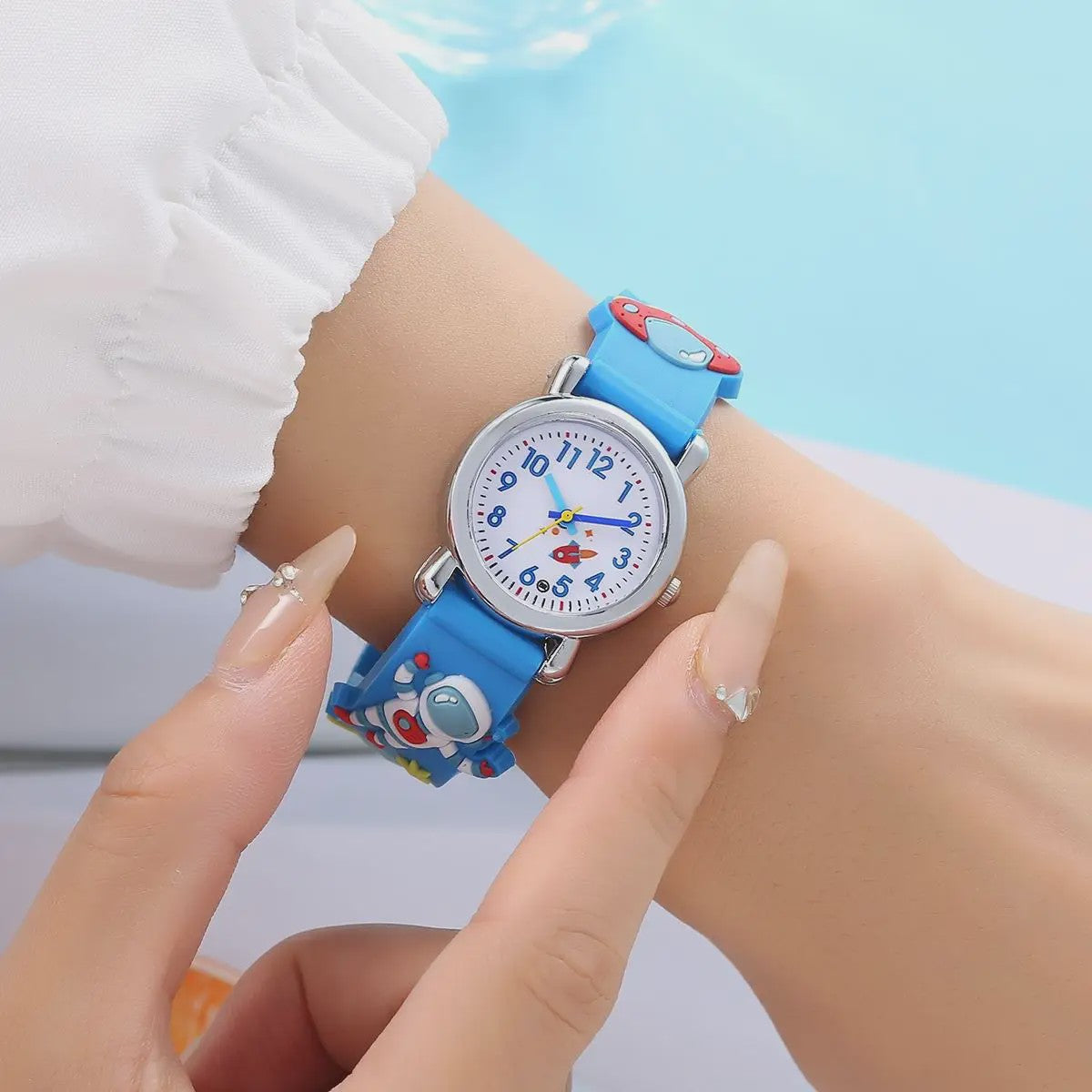 Kinderhorloge Cartoon Astronaut & UFO - Quartz Polshorloge