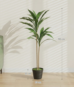 Kunstplant Cordyline Boom in Pot - 90 cm - Realistische Bladeren - Binnen & Buiten