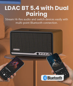Edifier S300 Retro Tafel Speaker - Hi-Res Audio, LDAC, AirPlay2, Dual WiFi & Bluetooth 5.4