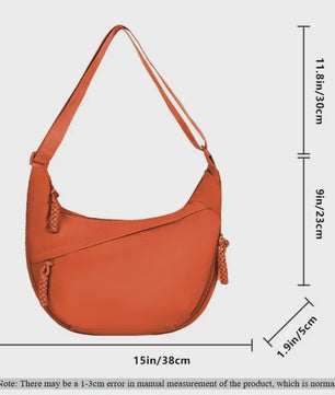 Trendy Dames Schoudertas van Zacht Materiaal - Casual Hobo Crossbody Tas