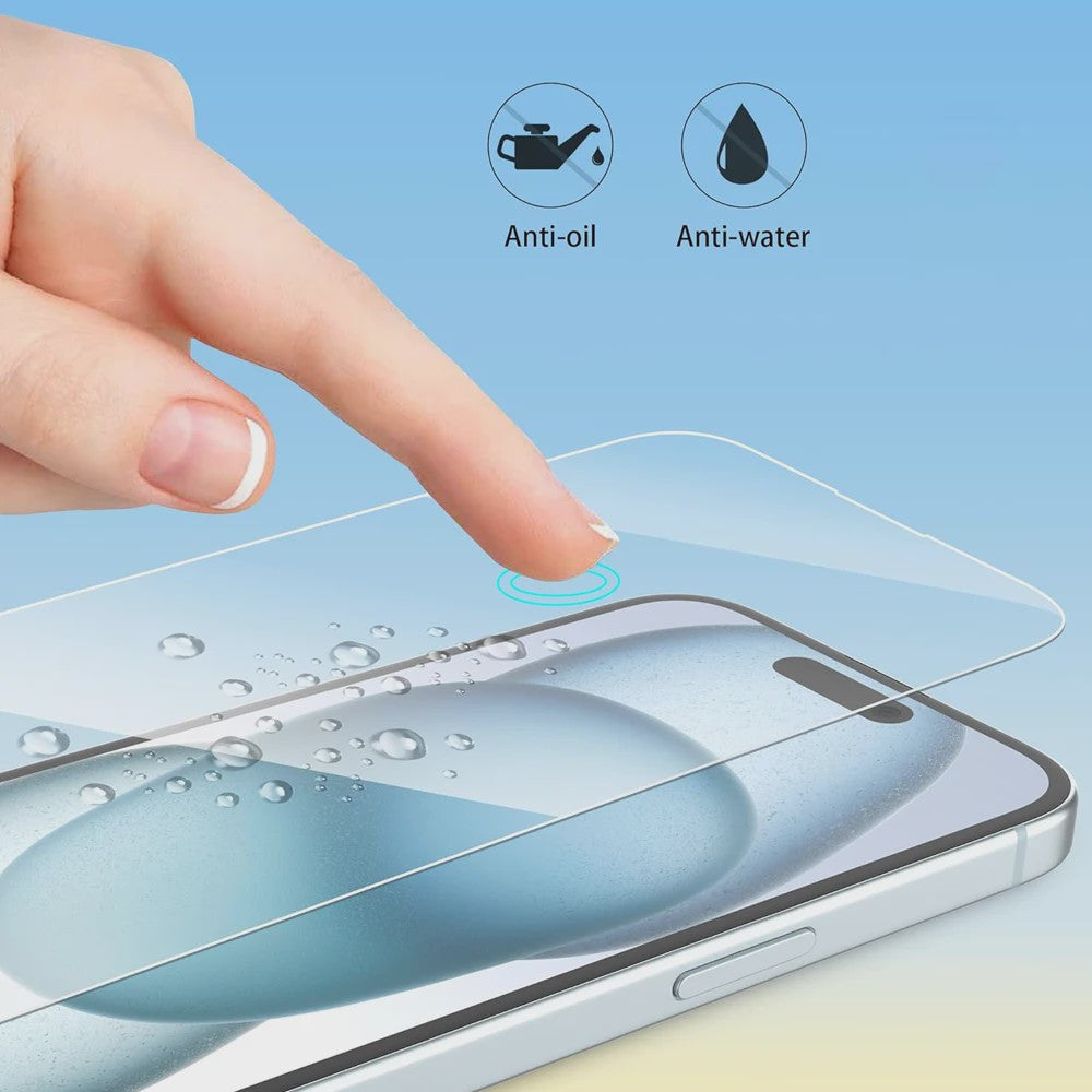 Gehard Glas Screenprotector voor iPhone 11 t/m 15 Pro Max - Krasbestendig & Schokdempend