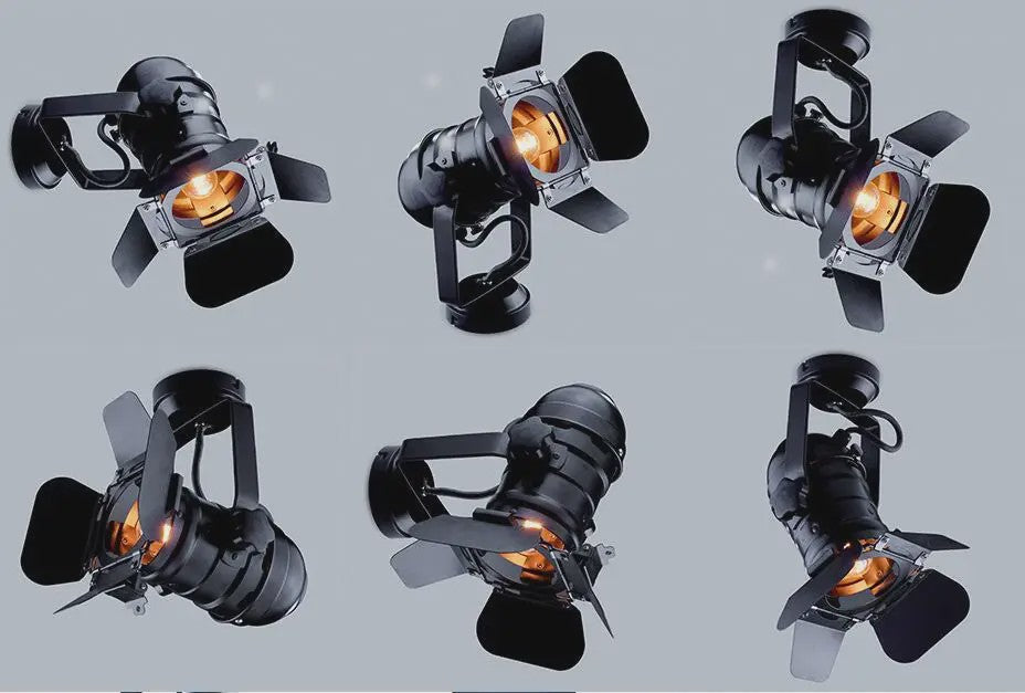 Industriële Tripod Vloerlamp - Retro Studio Verlichting Zwart