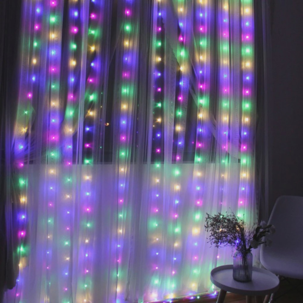 LED Gordijn Slinger Verlichting 3Mx1M/2M/3M - USB Fairy Lights met Afstandsbediening