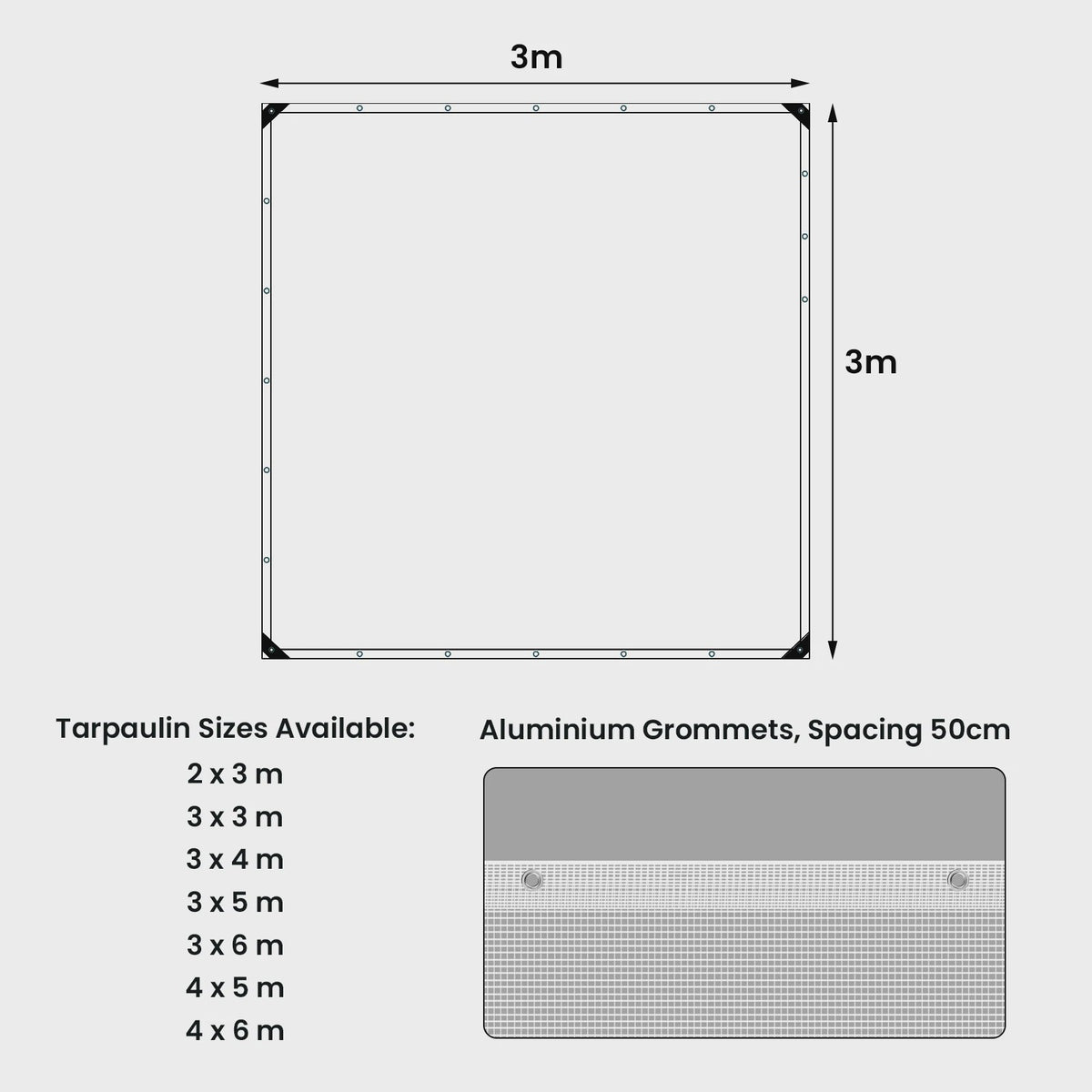 Waterdichte UV-bestendige Tarpaulin Beschermhoes - Scheurvast en Duurzaam