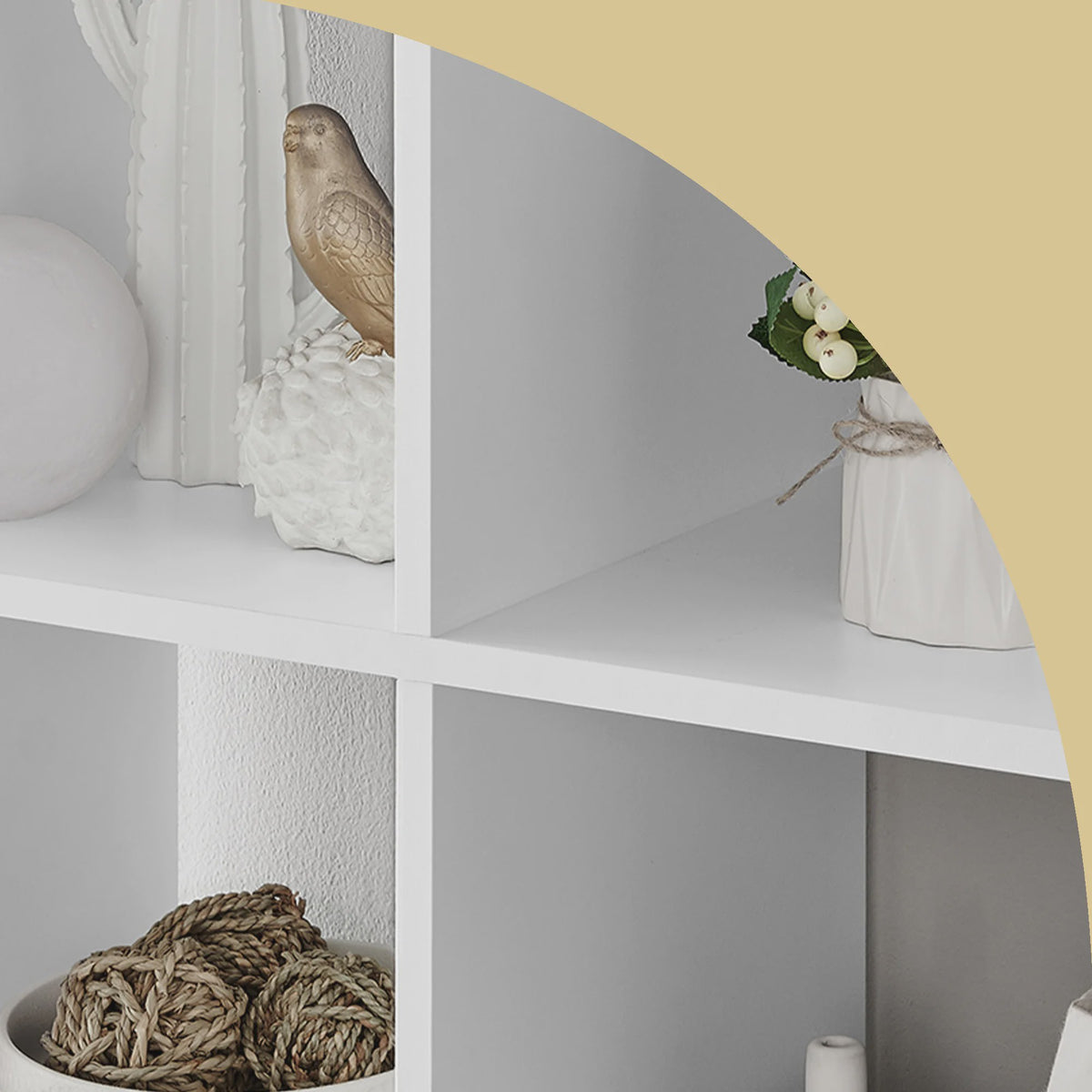 Boekenkast met 10 Vakken - Scandinavische Stijl - Woonkamer, Kantoor, Slaapkamer - Staande Opbergkast
