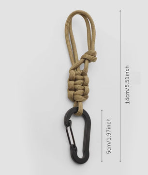 Multifunctionele Outdoor Fleshouder & Sleutelhanger met Karabijnhaak