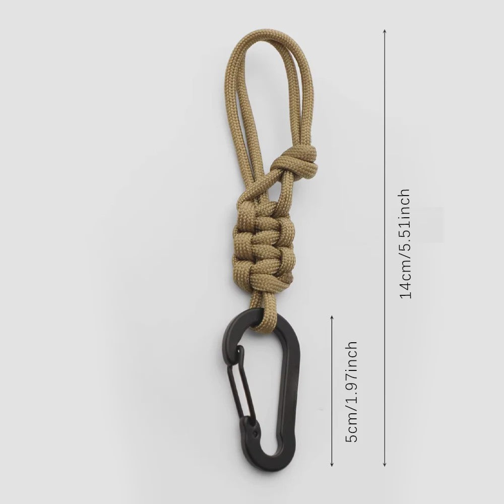 Multifunctionele Outdoor Fleshouder & Sleutelhanger met Karabijnhaak