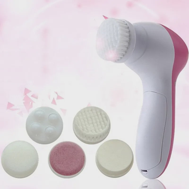 5-in-1 Gezichtsreinigingsborstel Set: Diepe Reiniging & Huidverzorging