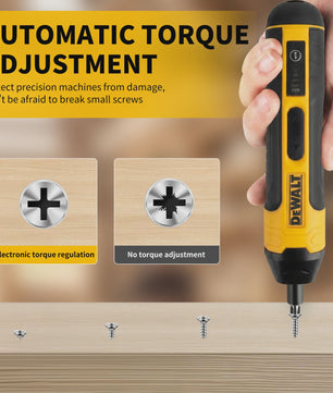 DEWALT Accuschroefmachine 3.6V 5Nm - Compacte Elektrische Schroevendraaier met 1/4" Chuck & 1300mAh Batterij