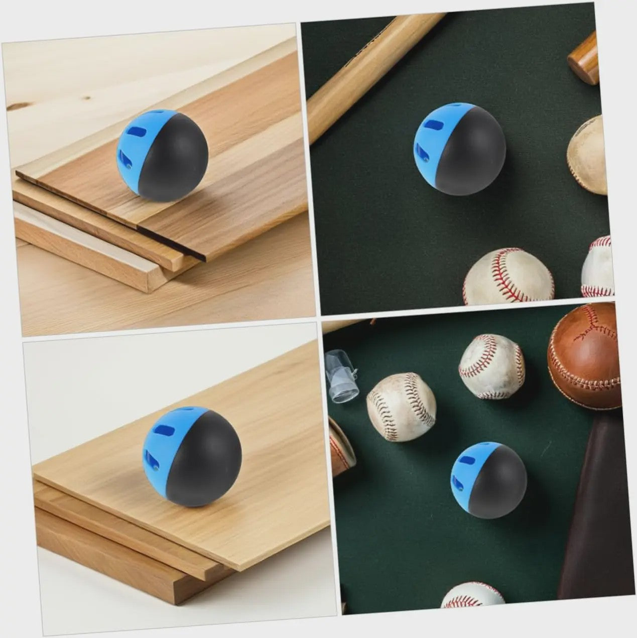 Set van 4 of 8 Baseball & Softball Trainingsballen - Beperkte Vlucht, Onbreekbaar, Indoor/Outdoor