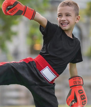 Kinder Bokshandschoenen Leer - Training, Sparring & Fitness - Set van 2