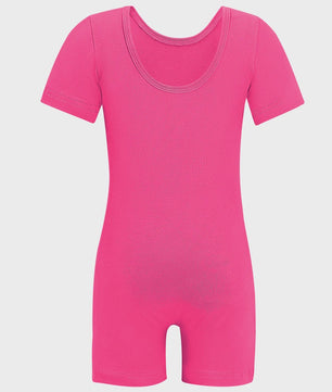 Elastisch Turnpakje Meisjes Short Unitard - Perfect voor Gym, Dans & Ballet