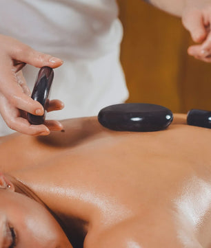 Hot Stones Massage Set - 6 Basaltstenen voor Ontspanning & Therapie