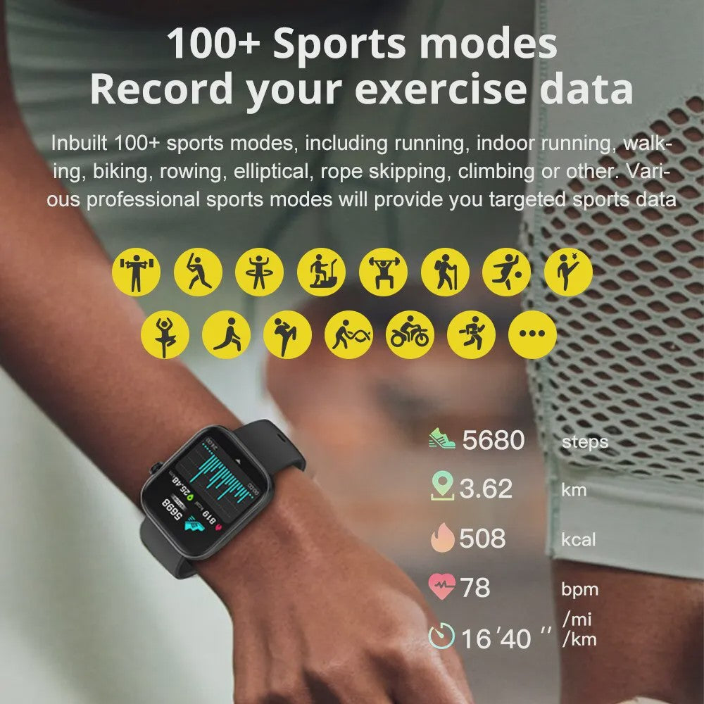 COLMI P71 Smartwatch: Bellen, Gezondheidsmonitoring & 1.9" HD Scherm