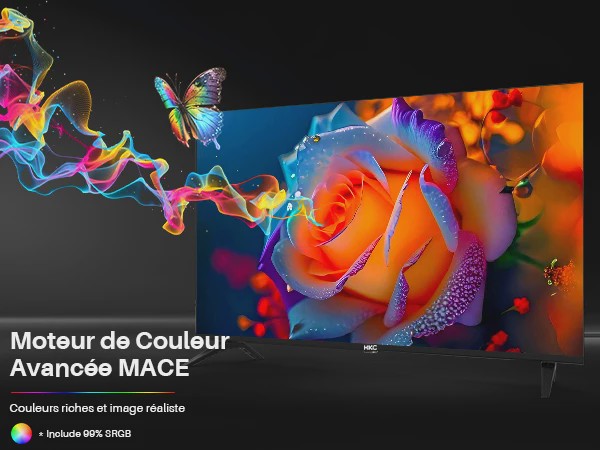 HKC 40-inch Full HD TV met Dolby Audio en Metalen Afwerking