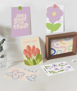 30x Esthetische Collage Posters Set - Trendy Wanddecoratie voor Meisjes & Vrouwen