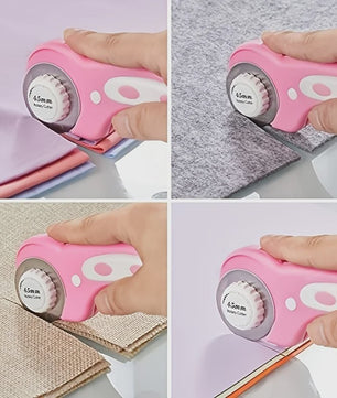Professionele Rotary Cutter Set 45mm met Snijmat, Liniaal & Clips voor Naaien en Quilten