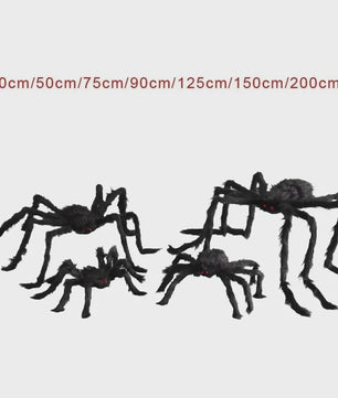 Enorme Pluche Spin Halloween Decoratie - 30cm tot 200cm