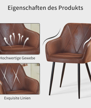 Stijlvolle Fauteuil met Armleuningen - Fluweel of Kunstleer, Zwarte Metalen Poten - Modern Design