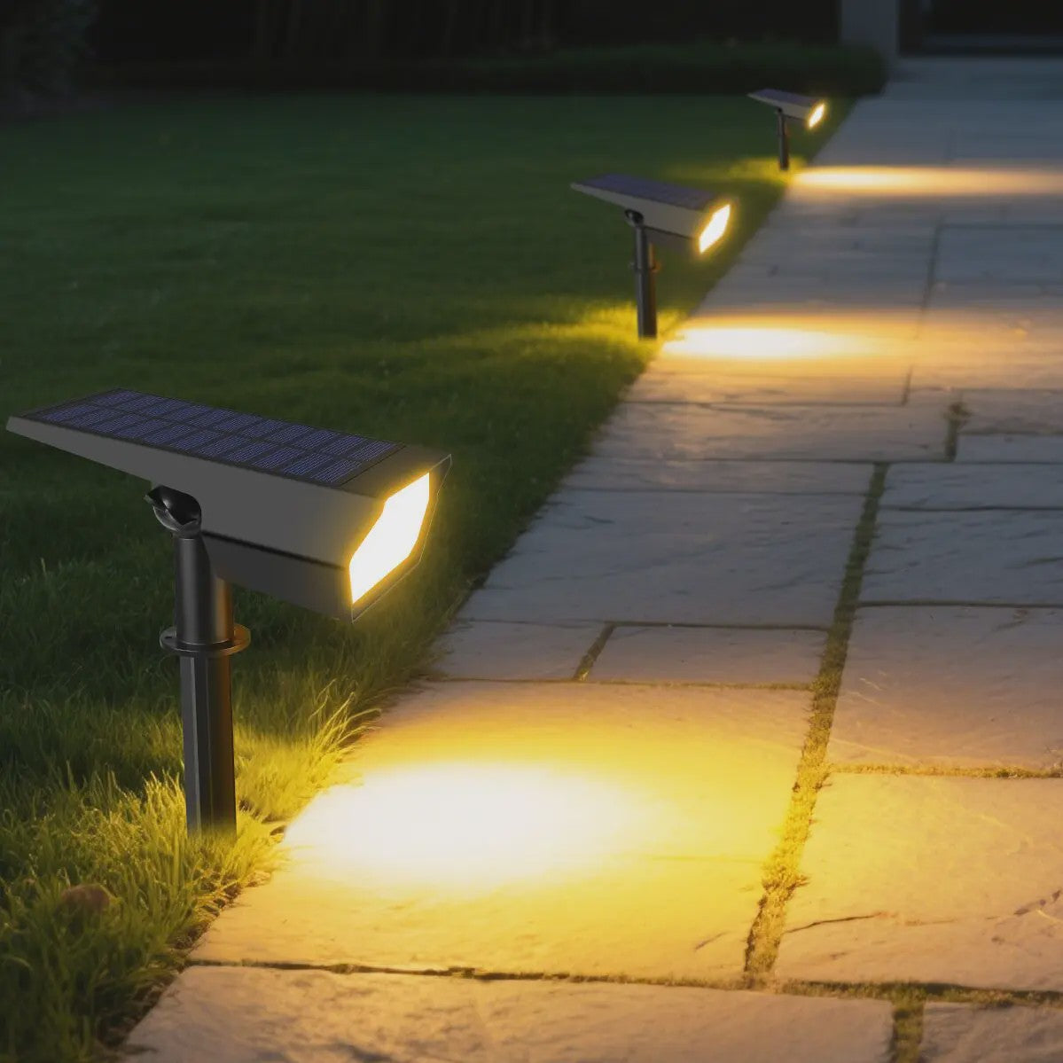 Waterdichte Solar LED Spotlight met Grondspies - Tuinverlichting