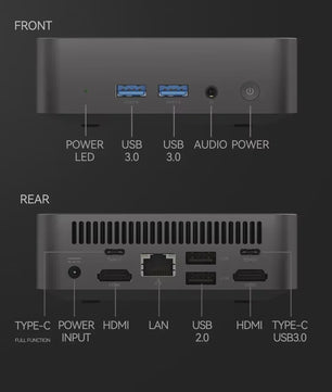 Krachtige Mini PC met Intel Core i9, 16GB RAM, 1TB SSD & Windows 11 - Compact Desktop voor Kantoor & Thuis