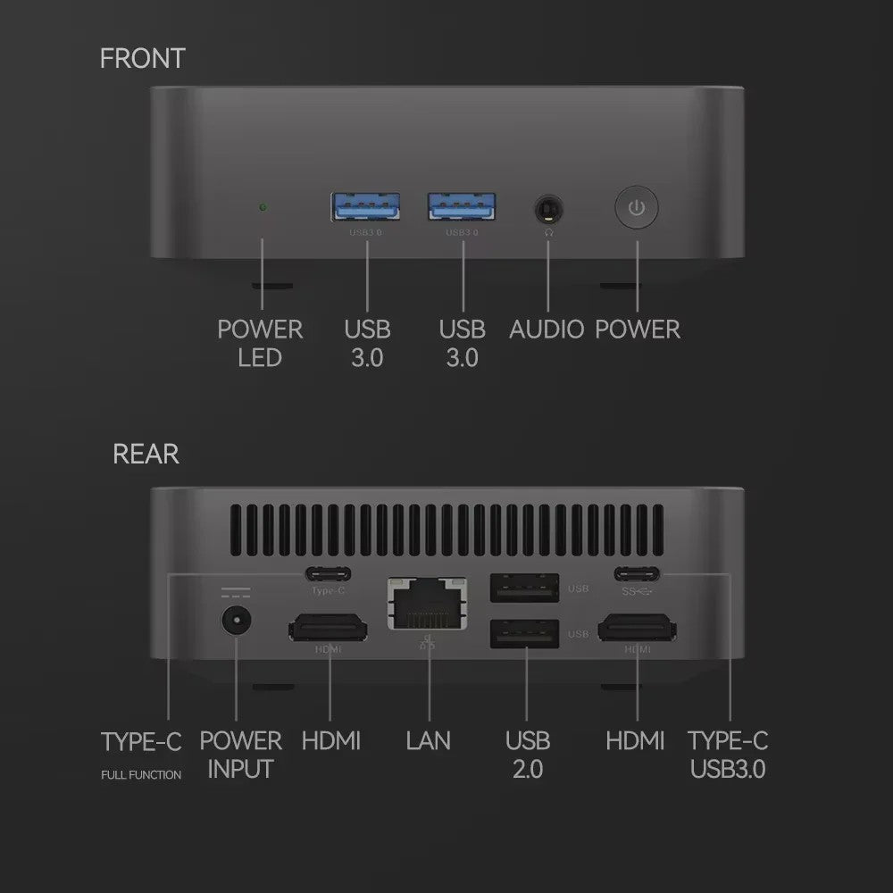 Krachtige Mini PC met Intel Core i9, 16GB RAM, 1TB SSD & Windows 11 - Compact Desktop voor Kantoor & Thuis