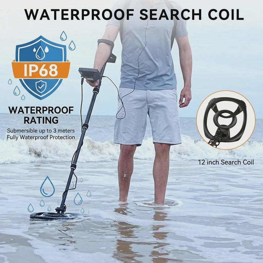 SUNPOW Professionele Metaaldetector Kit met Pinpointer - Waterdicht & Hoge Precisie