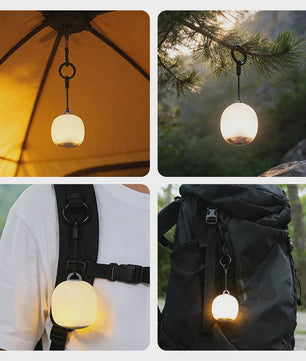 Oplaadbare LED Camping Lantaarn - Sfeervolle, Dimbaar en Lichtgewicht Silicoon Lamp voor Buiten