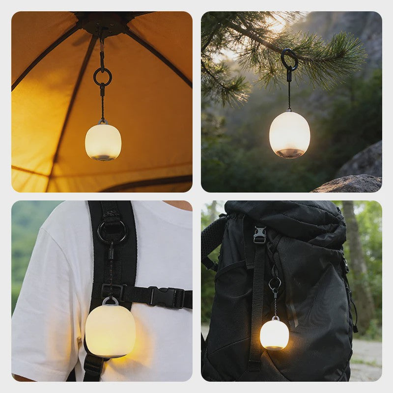 Oplaadbare LED Camping Lantaarn - Sfeervolle, Dimbaar en Lichtgewicht Silicoon Lamp voor Buiten
