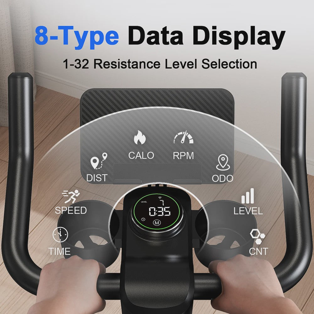 Superun Hometrainer Ergometer met Magnetische Weerstand en LCD Display - Max 100 kg