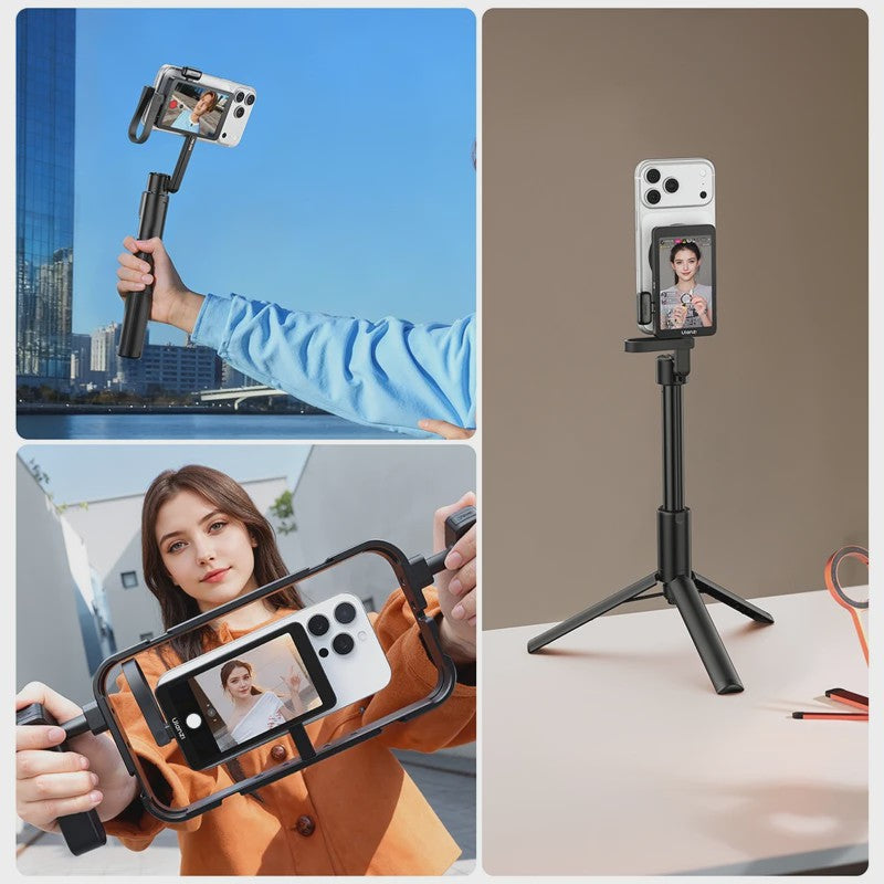 Ulanzi VM1 Vlog Selfie Monitor voor iPhone - Magnetische Ring & Live Streaming
