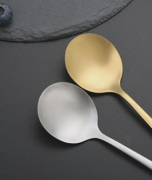 Luxe 30-delige Bestekset RVS: Goud & Zwart Dinerbestek, Fruitvorkjes en Lepels