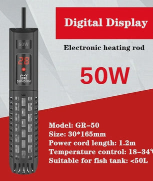 Aquarium Verwarmer met LCD Display - Instelbare Temperatuur & Thermostaat