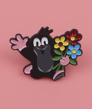 Grappige Mol Emaille Speld - Cartoon Dieren Broche voor Rugzak & Kleding