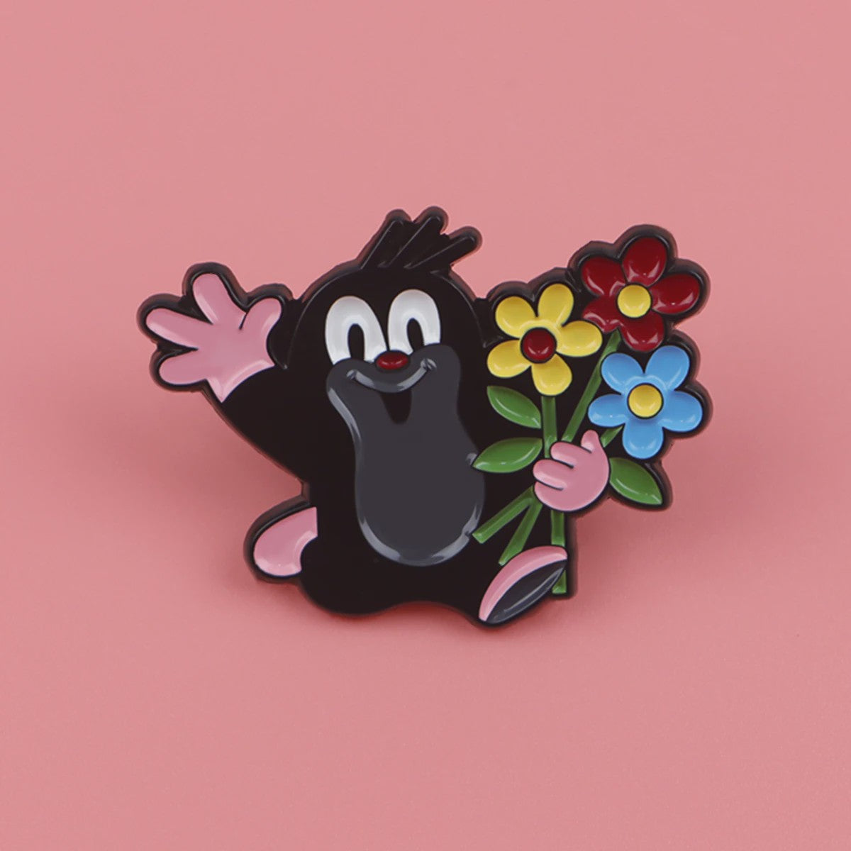 Grappige Mol Emaille Speld - Cartoon Dieren Broche voor Rugzak & Kleding