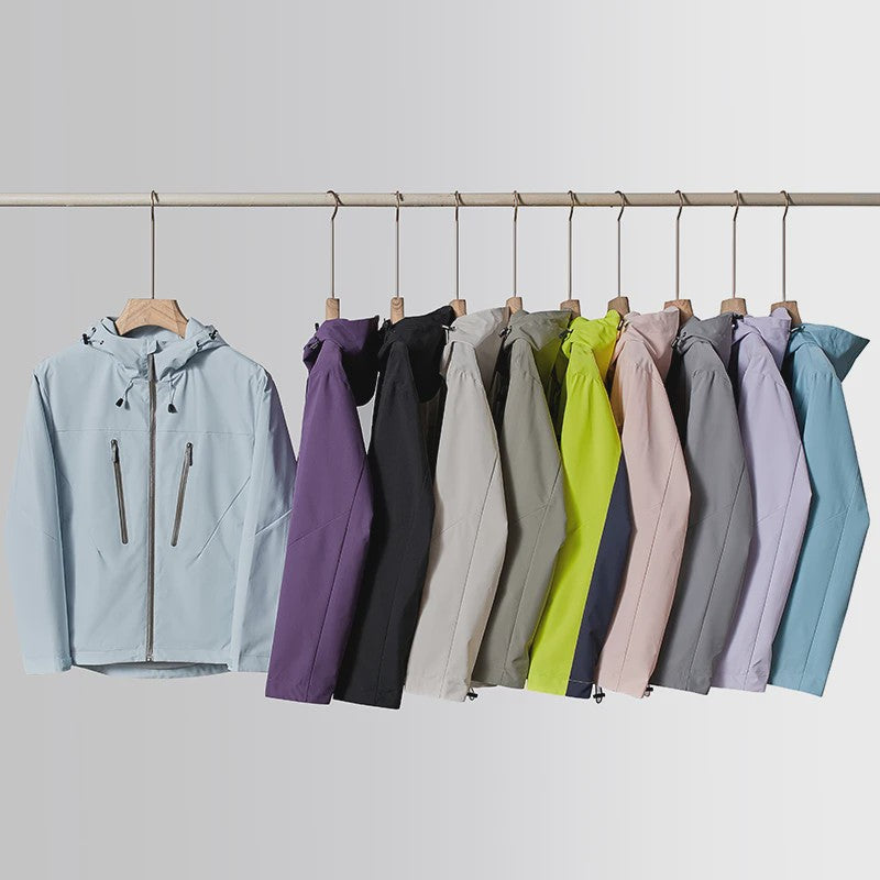 Unisex Waterdichte Outdoor Jas - Winddicht & Ademend voor Wandelen, Kamperen & Sport