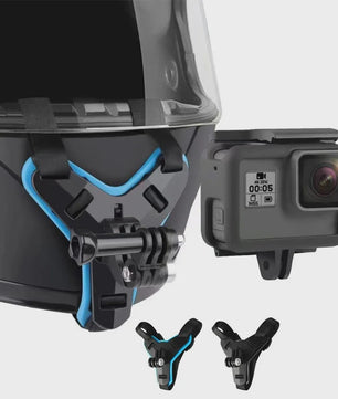 Motorhelm Kinband Mount voor Actiecamera's - GoPro, DJI, Insta360 & Meer