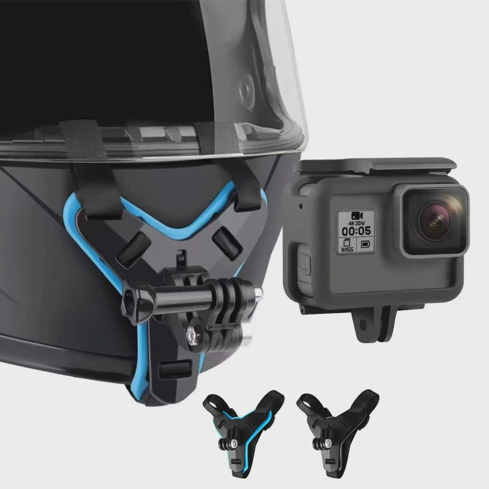 Motorhelm Kinband Mount voor Actiecamera's - GoPro, DJI, Insta360 & Meer