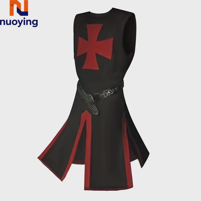 Middeleeuwse Kruisvaarder Tuniek met Riem - Renaissance & Cosplay Kostuum