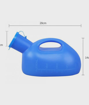 2000ml Dik Heren Urinaal met Deksel - Draagbare Plasfles voor Camping, Reizen & Thuis