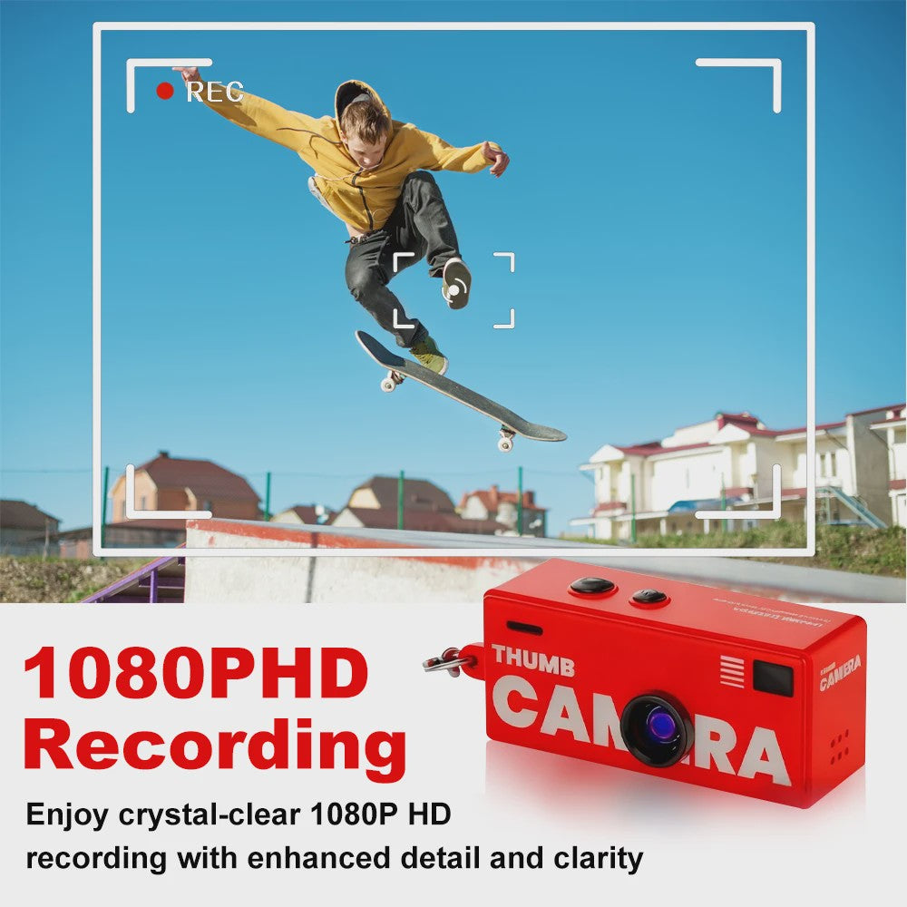 Mini Digitale Camera Sleutelhanger - 1080P HD Video & Foto's - Compact Retro Ontwerp