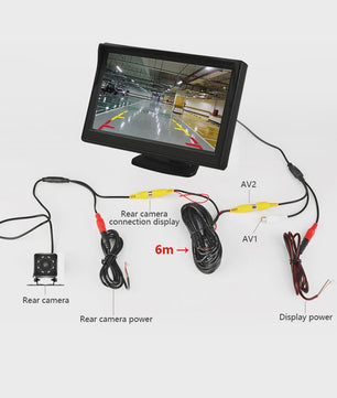 4.3 Inch Auto Achteruitrijcamera Display - Draaibaar & Universeel
