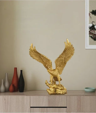 Vintage Koperen Adelaar Ornament met Spreide Vleugels - Luxe Decoratie