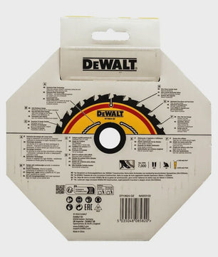 DeWalt DT10624-A9 Cirkelzaagblad 165mm x 20mm, 24T - Voor Houtbewerking & Constructie