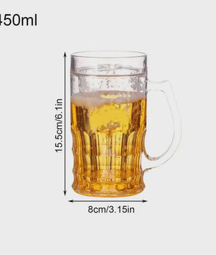 Realistische Valse Bierpul 450ml - Grappige Mok met Handvat voor Feestjes & Pranks